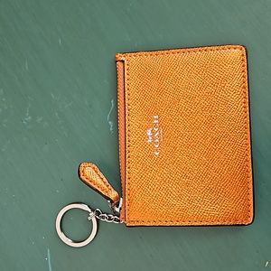 Coach ID-Key Holder Mini Skinny Case PatentLeather